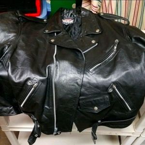 3XL Leather Motorcycle Jacket